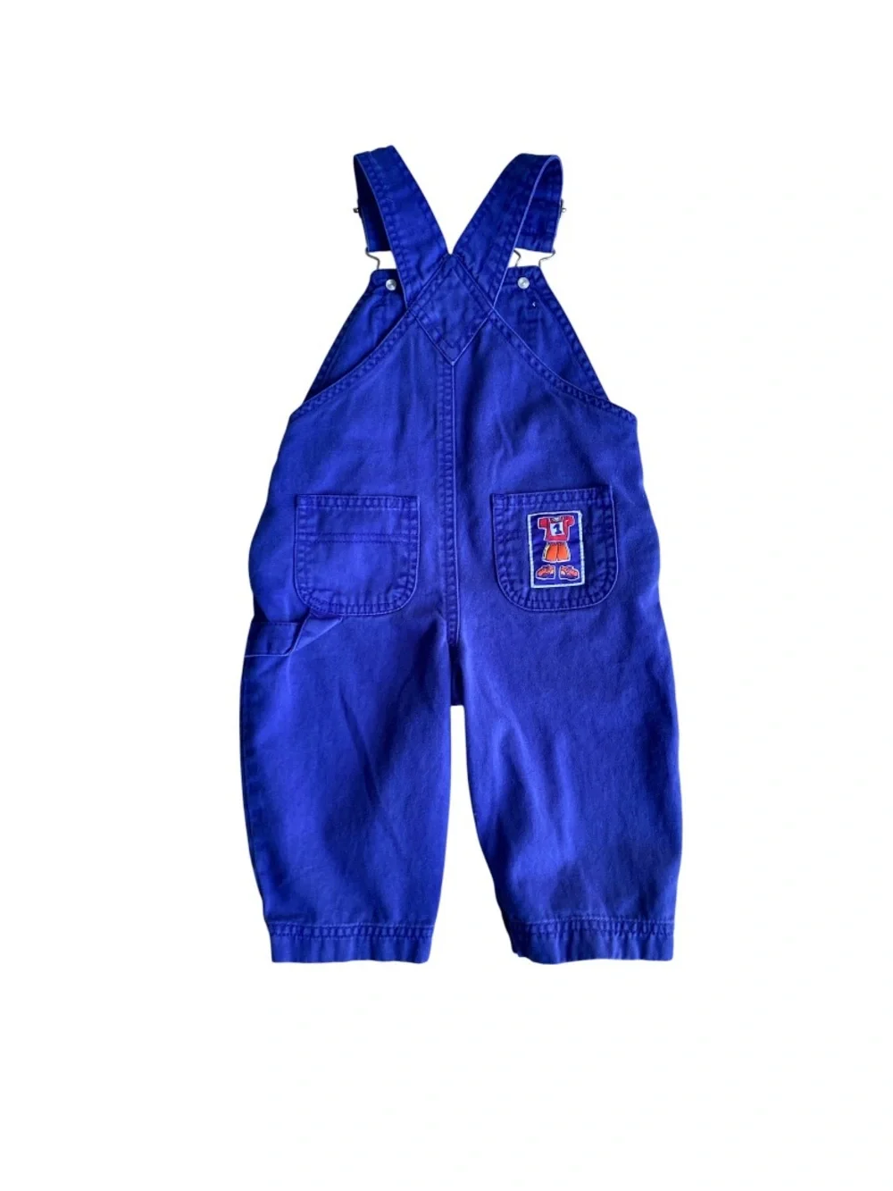 Vintage Gymboree Rainbow Tag Bib Overalls Boys XXS 12-18 Months Carpenter 1998
